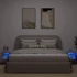 Kép 5/11 - 2 db kézműves tölgy színű fali TV-szekrény LED-del 30x28,5x30cm