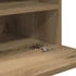 Kép 11/11 - 2 db kézműves tölgy színű fali TV-szekrény LED-del 40x30x60,5cm
