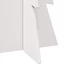 Kép 6/8 - Fehér tömör fenyőfa karácsonyfa-dekoráció 112 cm