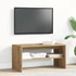 Kép 3/10 - TV szekrény kézműves tölgy 80x40x40 cm műszaki fa