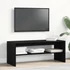 Kép 1/10 - Fekete tölgy szerelt fa TV-szekrény 100 x 40 x 40 cm