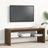 Kép 3/10 - Barna tölgyszínű szerelt fa TV-szekrény 100 x 40 x 40 cm