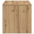 Kép 6/10 - Kézműves tölgy színű szerelt fa TV-szekrény 100x40x40 cm