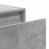 Kép 11/11 - 2 db betonszürke fali éjjeliszekrény LED-világítással