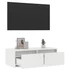 Kép 5/11 - TV szekrény LED világítással fehér 75x35,5x25 cm