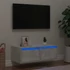 Kép 1/11 - TV szekrény LED világítással beton szürke 75x35,5x25 cm