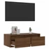 Kép 5/11 - TV szekrény LED világítással barna tölgyfa 75x35,5x25 cm