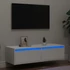 Kép 1/11 - TV szekrény LED világítással fehér 100X35,5x25 cm
