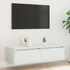 Kép 4/11 - TV szekrény LED világítással fehér 100X35,5x25 cm