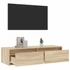 Kép 5/11 - TV szekrény LED világítással sonoma tölgy 100X35,5x25 cm