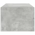 Kép 8/11 - TV szekrény LED világítással beton szürke 100X35,5x25 cm