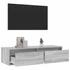 Kép 5/11 - TV szekrény LED világítással szürke sonoma 100X35,5x25 cm