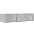 Kép 9/11 - TV szekrény LED világítással szürke sonoma 100X35,5x25 cm