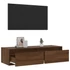 Kép 5/11 - TV szekrény LED világítással barna tölgy 100X35,5x25 cm