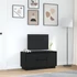 Kép 4/11 - Fekete tölgy TV-szekrény LED-világítással 100x41x50 cm