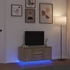 Kép 1/11 - Sonoma-tölgy színű TV-szekrény LED-lámpákkal 100x41x50 cm
