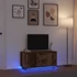 Kép 1/11 - Antik fa színű TV-szekrény LED-lámpákkal 100x41x50 cm
