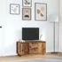 Kép 4/11 - Antik fa színű TV-szekrény LED-lámpákkal 100x41x50 cm