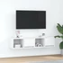 Kép 1/11 - 2 db fehér szerelt fa TV-szekrény 60x31x25,5 cm