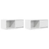 Kép 2/11 - 2 db fehér szerelt fa TV-szekrény 60x31x25,5 cm