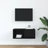 Kép 3/11 - Fekete tölgy színű szerelt fa TV-szekrény 60x31x25,5 cm