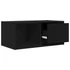 Kép 5/11 - 2 db fekete tölgy színű szerelt fa TV-szekrény 60x31x25,5 cm