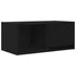 Kép 6/11 - 2 db fekete tölgy színű szerelt fa TV-szekrény 60x31x25,5 cm
