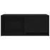 Kép 7/11 - 2 db fekete tölgy színű szerelt fa TV-szekrény 60x31x25,5 cm