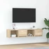 Kép 1/11 - 2 db sonoma tölgy színű szerelt fa TV-szekrény 60x31x25,5 cm