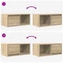 Kép 10/11 - 2 db sonoma tölgy színű szerelt fa TV-szekrény 60x31x25,5 cm