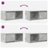 Kép 10/11 - 2 db betonszürke szerelt fa TV-szekrény 60x31x25,5 cm