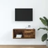 Kép 3/11 - Füstös tölgy színű szerelt fa TV-szekrény 60x31x25,5 cm