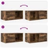Kép 10/11 - 2 db füstös tölgy színű szerelt fa TV-szekrény 60x31x25,5 cm