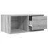 Kép 5/11 - 2 db szürke sonoma szerelt fa fali TV-szekrény 60x31x25,5 cm
