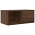 Kép 2/11 - Barna tölgy színű szerelt fa TV-szekrény 60x31x25,5 cm