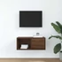 Kép 3/11 - Barna tölgy színű szerelt fa TV-szekrény 60x31x25,5 cm