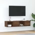 Kép 1/11 - 2 db barna tölgy színű szerelt fa TV-szekrény 60x31x25,5 cm