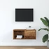 Kép 3/11 - Antik fa színű szerelt fa TV-szekrény 60x31x25,5 cm