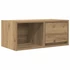 Kép 2/11 - Kézműves tölgy színű szerelt fa TV-szekrény 60x31x25,5 cm