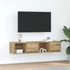 Kép 1/11 - 2 db kézműves tölgy szerelt fa TV-szekrény 60x31x25,5 cm