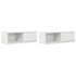 Kép 2/11 - 2 db fehér szerelt fa TV-szekrény 80x31x25,5 cm