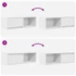 Kép 10/11 - 2 db fehér szerelt fa TV-szekrény 80x31x25,5 cm