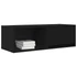 Kép 4/11 - 2 db fekete tölgy színű szerelt fa TV-szekrény 80x31x25,5 cm