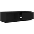 Kép 5/11 - 2 db fekete tölgy színű szerelt fa TV-szekrény 80x31x25,5 cm
