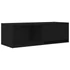 Kép 6/11 - 2 db fekete tölgy színű szerelt fa TV-szekrény 80x31x25,5 cm