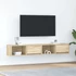 Kép 1/11 - 2 db sonoma tölgy színű szerelt fa TV-szekrény 80x31x25,5 cm
