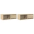 Kép 2/11 - 2 db sonoma tölgy színű szerelt fa TV-szekrény 80x31x25,5 cm