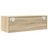 Kép 9/11 - 2 db sonoma tölgy színű szerelt fa TV-szekrény 80x31x25,5 cm
