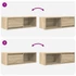 Kép 10/11 - 2 db sonoma tölgy színű szerelt fa TV-szekrény 80x31x25,5 cm