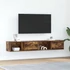 Kép 1/11 - 2 db füstös tölgy színű szerelt fa TV-szekrény 80x31x25,5 cm